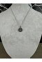 Eye Figured Steel Necklace Silver