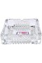 ECVV Square Glass Ashtray For Home Indoor And Outdoor Decorative Square Tabletop Ashtray For Cigars - 2