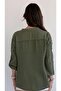 Large Size Authentic Cotton Sleeve Lace Detailed Muslin Shirt - 4