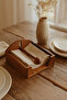 Wooden Square Decorative Napkin Holder – Tabletop Decorative Napkin Holder - 3