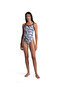 Women's arena earth swimsuit xcross back black white multi - 7