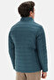 Ds Damat Slim Fit Green Windproof Fiber Filled Inflatable Jacket - 6