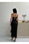Black Strapless Beaded Embroidered Mdii Evening Dress - 8