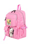Pink Plush Teddy Bear Accessory and Meal Drawing Detailed Front Pocket School Bag Set (3-Piece) - 3