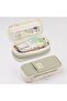 Original For Angoo Macaron Double-layer Retractable Large-capacity Pencil Case Stationery Box (Green