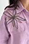 Stone Detailed Shirt Lilac - 6