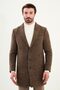معطف رجالي من الصوف ذو ياقة واسعة من Kırzieli Slim Fit باللون البيج - 21334.25K - 4