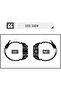 Original For SKMEI 1742 Four-screen LED Digital Display Luminous Sports Shockproof Electronic Watch - 6