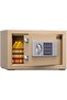 Original For Deli Home Office Hotel Mini Electronic Security Lock Box Wall Cabinet Safety Box (Gold)