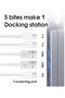 XY-1 5-In-1 Laptop Docking Station Stand Increased Folding Heat Dissipation HUB Bracket - Silver - 3