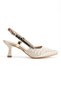 Verla Women's Satin Patterned Heeled Shoes - 2