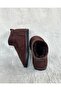 Women's Ultra Mini Suede Fur Boots with Fur Inside Boots&Bootie Brown - 2