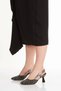 Verla Black Women's Satin Patterned Heeled Shoes - 2