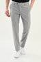 Straight Slim Fit Classic Men's Trousers Light Gray - 38240.24Y