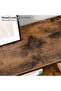 طاولة وحدة التحكم ، طاولة وحدة التحكم الصناعية، طاولة جانبية ضيقة بثلاث طبقات مع أرفف مفتوحة، - 5