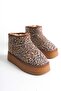 Leobar Mini Half Boots with Fur Inside Flat Sole Women's Shoes U-K