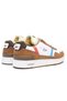 T Clip 128 8 Sma Leather Mens Sneaker Genuine Leather Men's Casual Sports Shoes White Brown - 3
