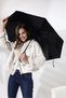 Automatic Function On/Off Fiber Wire Sheathed Zigzag Pattern Black Umbrella - 2