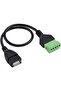 USB Female Plug to 5 Pin Pluggable Terminals Solder-free USB Connector Solderless Connection Adapter - 2