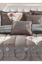 طقم لحاف شتوي فائق النعومة، مكون من 4 قطع، مقاس مفرد، 160×210 سم، طقم أغطية سرير مزهر متعدد الألوان - 3