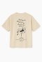 Oversize Beige Women's Bachelorette Hen Party Printed T-Shirt