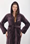 Women's Hooded Embroidered 100% Bamboo Short Dressing Gown - 4