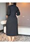 Polo Neck, Slit Dress - 2