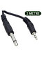 High Quality 6.3 mm Guitar to 3.5 mm Stereo 3 Meters Cable (Intermediate Cable) - 2