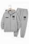 Zipped 96 Bronx Printed Detail Hooded Boys' Tracksuit Set