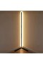 Remote Control RGB LED Corner Floor Lamp White