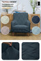 Jacquard Thick Croquet Fabric Elastic Sofa Cover Set 3+3+1+1 Non-Slip Washable Couch Cover - 3