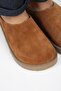 (Jana) Women's Genuine Leather Flat Platform Tan Slippers - 3