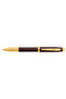 100 Glossy Coffee Brown Gold Trim Roller Ball Pen - 2