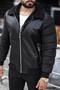 New Season Men's Fleece-Lined Napa Leather Winter Coat Jacket - 3