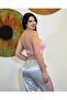 Women's 2-Piece Stripe Patterned Satin Women's Pajama Set - 3