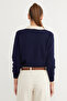 Basic Polo Neck Half Button Knit Sweater - 8