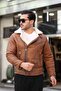 New season fur-lined napa leather men's winter jacket - 2