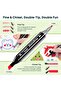SKY-TOUCH 80 Colored Graphic Pen, Alcohol Markers, Twin Tip Marker Set - 2