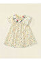 Girls Polka Dot Cotton Embroidery Dress - 4