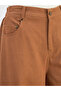 Women Brown Twill Mid Rise Flared Pants - 4