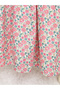 Girls Floral Print Ruffled Dress - 5