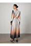 Ambre Print Buttoned Satin Tunic - 5