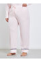 Plus Bow Print Pocket Striped Shirt and Pyjama Set - 5