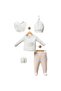 Baby 0/3 Months Lamb Patterned Hospital Release Newborn Bodysuit Set - 4