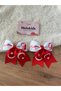 April 23, October 29 Red-White Atatürk and Flag Ribbon Children's Buckle with 2 Clips