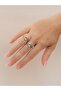 Astriora Star Zircon Stone Adjustable Ring - 4
