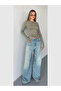 Women's Crew Neck Long Sleeve Fingerless Stretchy Bodysuit T-Shirt - 4