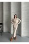 Women's Cotton Circular Neck Skirt Suit