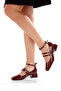 Square Toe, Closed Toe, Double Buckle, with Accessories, 4cm Thick Heel, New Season Women's Shoes - 3