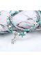 Adjustable Silver Beaded and Pearl Anklet Set - 4